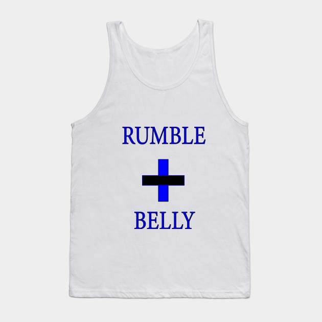 Rumble-Belly Blue Tank Top by Rumble-Belly